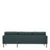 LARVIK Chaiselongue Sofa (RH) in Dark Green with Black Legs - Image 5