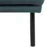 LARVIK Chaiselongue Sofa (RH) in Dark Green with Black Legs - Image 3