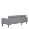 LARVIK Chaiselongue Sofa (LH) in Grey with Black Legs - Image 6