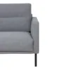 LARVIK Chaiselongue Sofa (LH) in Grey with Black Legs - Image 4