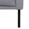 LARVIK Chaiselongue Sofa (LH) in Grey with Black Legs - Image 3