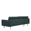 LARVIK Chaiselongue Sofa (LH) in Dark Green with Oak Legs - Image 6