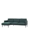 LARVIK Chaiselongue Sofa (LH) in Dark Green with Black Legs - Image 7