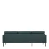 LARVIK Chaiselongue Sofa (LH) in Dark Green with Black Legs - Image 5