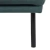 LARVIK Chaiselongue Sofa (LH) in Dark Green with Black Legs - Image 3