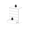 NAIA Chest of 5 Drawers in Black Matt - Image 3