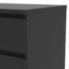 NAIA Chest of 5 Drawers in Black Matt - Image 6