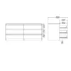 NAIA Chest of 6 Drawers (3+3) in Black Matt - Image 4