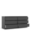 NAIA Chest of 6 Drawers (3+3) in Black Matt - Image 12