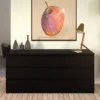 NAIA Chest of 6 Drawers (3+3) in Black Matt - Image 11