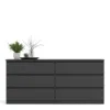 NAIA Chest of 6 Drawers (3+3) in Black Matt - Image 8
