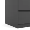 NAIA Narrow Chest of 5 Drawers in Black Matt - Image 10