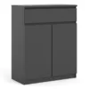 NAIA Sideboard 1 drawer 2 Doors in Black Matt