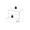 NAIA Chest of 3 Drawers in Black Matt - Image 3
