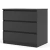 NAIA Chest of 3 Drawers in Black Matt - Image 13