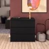 NAIA Chest of 3 Drawers in Black Matt - Image 11