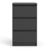 NAIA Bedside 3 Drawers in Black Matt - Image 14
