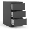 NAIA Bedside 3 Drawers in Black Matt - Image 12