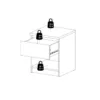 NAIA Bedside 1 Drawer 1 Shelf in Black Matt - Image 3