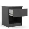 NAIA Bedside 1 Drawer 1 Shelf in Black Matt - Image 11