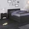 NAIA Bedside 1 Drawer 1 Shelf in Black Matt - Image 10