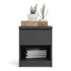 NAIA Bedside 1 Drawer 1 Shelf in Black Matt - Image 7