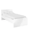 NAIA Single Bed 3ft (90x190cm) in White High Gloss