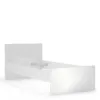 NAIA Single Bed 3ft (90x190cm) in White High Gloss - Image 5