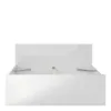 NAIA Double Bed 4ft6 (140x190cm) in White High Gloss - Image 5