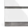 NAIA Chest of 5 Drawers in Concrete and White High Gloss - Image 3