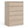 NAIA Chest of 5 Drawers in Jackson Hickory Oak