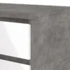 NAIA Chest of 6 Drawers (3+3) in Concrete and White High Gloss - Image 4
