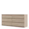 NAIA Wide Chest of 6 Drawers (3+3) in Jackson Hickory Oak - Image 11