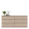 NAIA Wide Chest of 6 Drawers (3+3) in Jackson Hickory Oak - Image 7