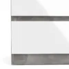 NAIA Narrow Chest of Drawers in Concrete and White High Gloss - Image 3