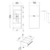 NAIA Narrow Chest of 5 Drawers in Jackson Hickory Oak - Image 4