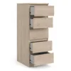 NAIA Narrow Chest of 5 Drawers in Jackson Hickory Oak - Image 10