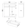 NAIA Sideboard 1 Drawer 2 Doors in Jackson Hickory Oak - Image 4