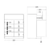 NAIA Sideboard 1 Drawer 2 Doors in Jackson Hickory Oak - Image 3