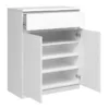 NAIA Sideboard 1 drawer 2 Doors in White High Gloss - Image 3