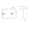 NAIA Sideboard 4 Drawers 2 Doors in Jackson Hickory Oak - Image 3