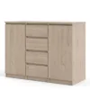 NAIA Sideboard 4 Drawers 2 Doors in Jackson Hickory Oak - Image 11