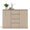 NAIA Sideboard 4 Drawers 2 Doors in Jackson Hickory Oak - Image 7