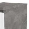 NAIA Bedside 3 Drawers in Concrete and White High Gloss - Image 4