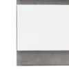 NAIA Bedside 3 Drawers in Concrete and White High Gloss - Image 3