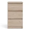 NAIA Bedside 3 Drawers in Jackson Hickory Oak - Image 12