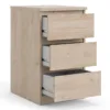 NAIA Bedside 3 Drawers in Jackson Hickory Oak - Image 10