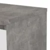 NAIA Bedside 1 Drawer 1 Shelf in Concrete and White High Gloss - Image 4