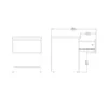 NAIA Bedside 1 Drawer 1 Shelf in Jackson Hickory Oak - Image 3