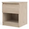 NAIA Bedside 1 Drawer 1 Shelf in Jackson Hickory Oak - Image 11